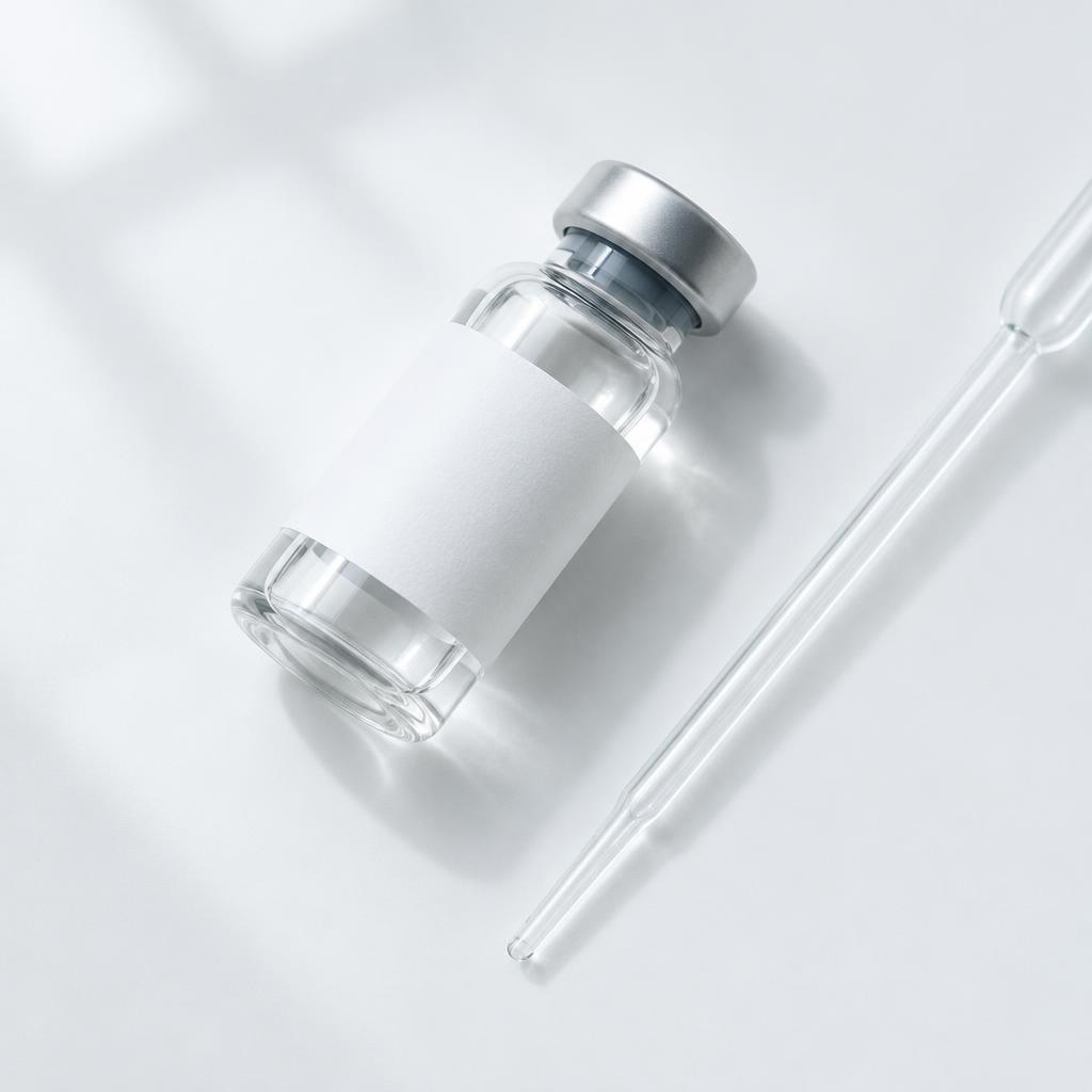Unique illustrative research vial detail photograph